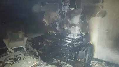 Hatay'da yanan ev küle döndü!