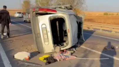 Şanlıurfa’da hafif ticari araç devrildi: 1 kişi hayatını kaybetti, 3 kişi yaralandı!