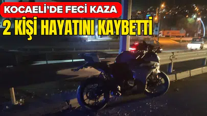 Yayaya çarpan motosiklet, otomobilin altına girdi