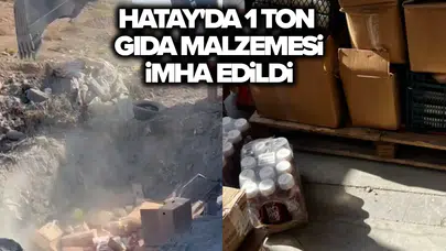 Halk sağlığını tehdit eden ürünler toprağa gömüldü