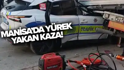 Ekip aracı tıra çarptı: 1 polis şehit oldu, 1 polis ağır yaralandı!