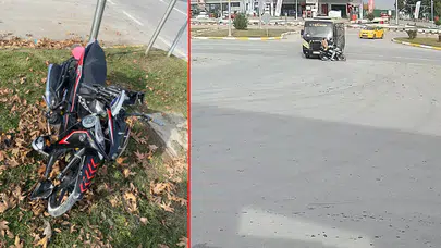 Tokat'ta feci kaza! Minibüs ile motosiklet çarpıştı