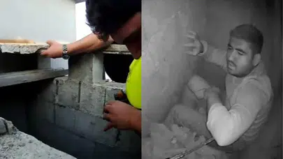 Mersin'de havalandırma boşluğuna düşen işçi, uzun süren çalışmalar sonucunda kurtarıldı