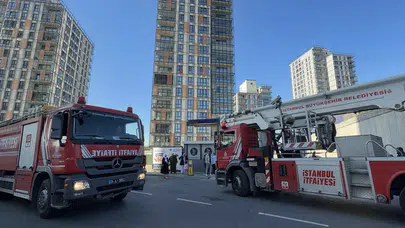 Başakşehir’de korku dolu anlar! 27 katlı binada yangın çıktı