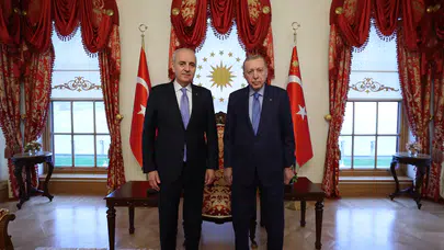 Cumhurbaşkanı Erdoğan, TBMM Başkanı Numan Kurtulmuş’u kabul etti