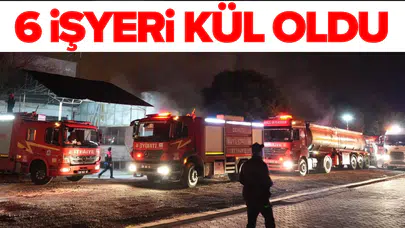 Denizli’de fabrika yangını