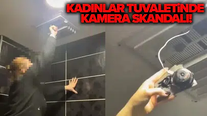 Esenyurt'ta bir iş yerinin kadınlar tuvaletinde gizli kamera bulundu!