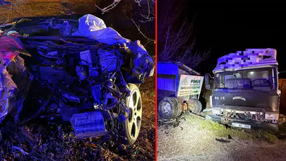 Burdur’da kamyonet ile otomobil çarpıştı: 1 kişi hayatını kaybederken 1 kişi yaralandı!