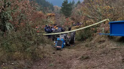 Kastamonu'da traktör devrildi: 1 ölü!