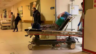 Bursa'da lastiği patlayan otomobil şarampole yuvarlandı