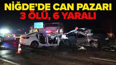 Kaza yapan otomobiller hurdaya döndü!