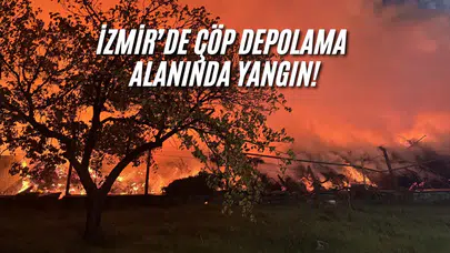 Malzemelerin tutuşmasıyla etrafı yoğun duman kapladı