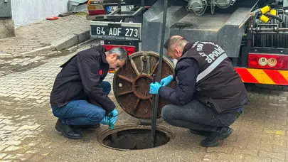 Uşak'ta kanalizasyon tıkanıklığında cenin bulundu