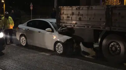Bartın'da otomobil, tırın dorsesine saplandı: Sürücü ağır yaralandı