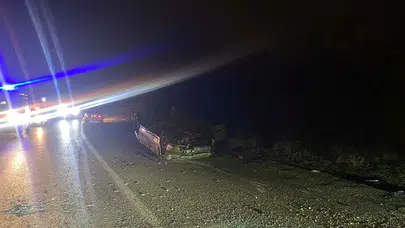 Bilecik’te alkollü sürücünün aracı takla attı: Durumu ağır