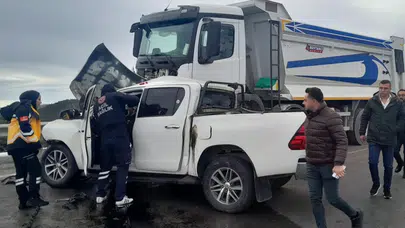 Tokat’ta kamyon ile kamyonet çarpıştı, 1 ölü 1 yaralı