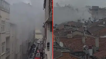 Elazığ'da yangın: Metruk binadan alevler yükseldi