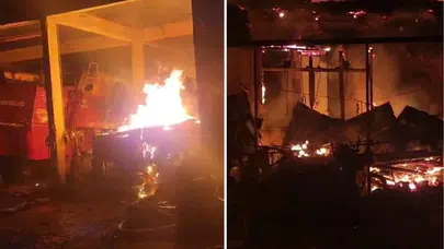 Edirne'de ahırda yangın çıktı: 3 ev ve çok sayıda araç küle döndü