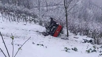 Ordu'da kamyonet şarampole yuvarlandı: Çok sayıda yaralı var