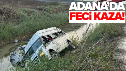 Minibüs sulama kanalına devrildi: 18 yaralı!