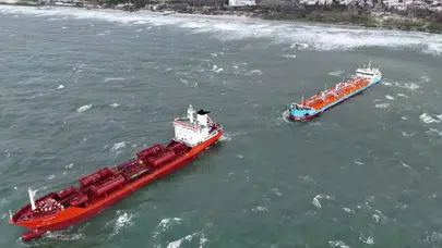 Bakırköy açıklarında iki tankerden acil durum çağrısı!