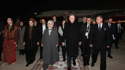 Cumhurbaşkanı Erdoğan Türkmenistan'da