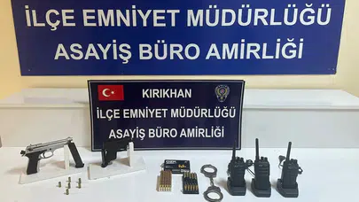 Hatay'da asayiş operasyonunda 2 kişi gözaltına alındı