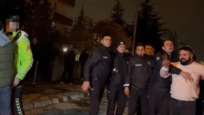 Direğe çarpıp polisi tehdit eden alkollü sürücüye 66 bin TL ceza
