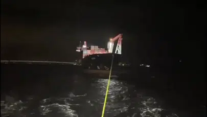 Çanakkale Boğazı’nda makine arızası!