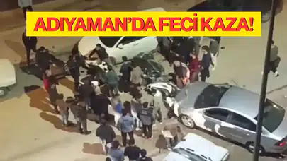 Kontrolden çıkan araç, 4 otomobil ve 3 motosiklete çarptı