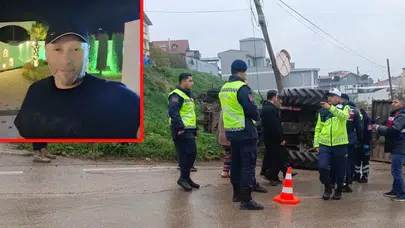 Gemlik’te feci kaza! Belediye traktörü devrildi: Sürücü hayatını kaybetti