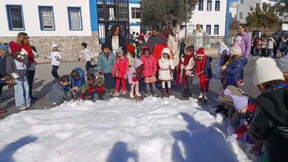 Bodrum'a suni kar düştü!