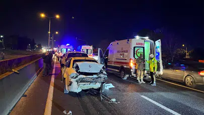 Tekirdağ’da zincirleme kaza: 2’si asker 5 yaralı