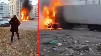 Şanlıurfa'da tır alev alev yandı!