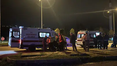 Samsun'da motosiklet ile ticari araç çarpıştı: Yaralılar var
