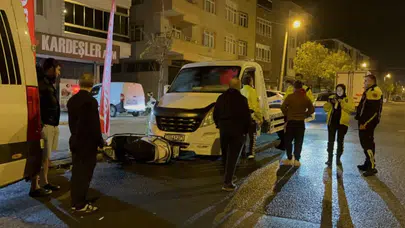 Tekirdağ'da motosiklet, oto kurtarıcıya ok gibi saplandı