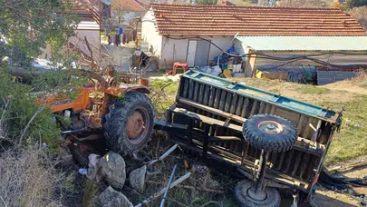 Burdur’da otomobille traktör çarpıştı: 3 yaralı