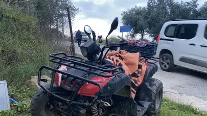 Bursa Mudanya'da ATV devrildi: 1'i ağır 2 yaralı