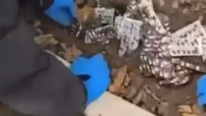 İzmir'de bahçede 9 bin 132 uyuşturucu hap bulundu!