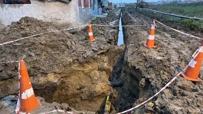 Edirne'de boru döşemesinde toprak kayması meydana geldi: 1 ölü, 2 yaralı