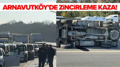 3 araç birbirine girdi!