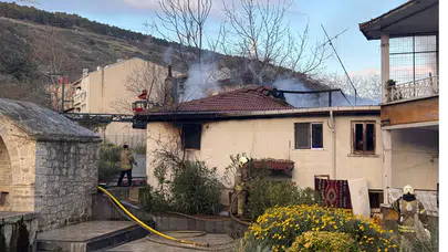 İstanbul Çatalca’da tek katlı evde yangın paniği
