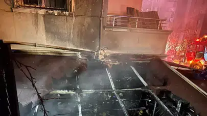 Ümraniye’de 5 katlı iş yerinde yangın: Patlamalar yaşandı