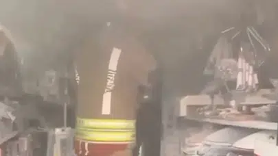 Kahramanmaraş'da tamirhanede korkutan yangın