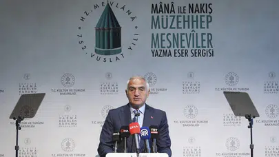 'Mana ve Nakış: Müzehhep Mesneviler Yazma Eser Sergisi' açıldı!