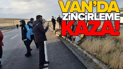 9 araç birbirine girdi