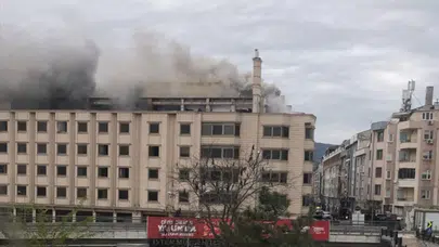 Balıkesir’de tadilat çalışması sırasında otelde yangın çıktı