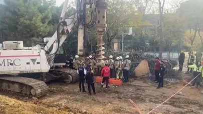 Kadıköy’de şantiyede işçi çukura düştü!