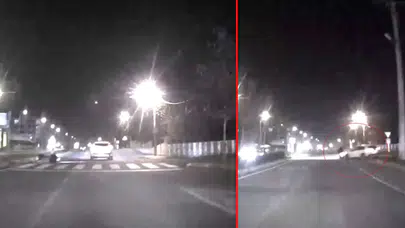 Motosiklet sürücüsüne çarptı, durmadı kaçtı!