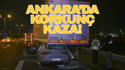 Otomobil, tıra arkadan ok gibi saplandı: 2 ölü, 1 yaralı